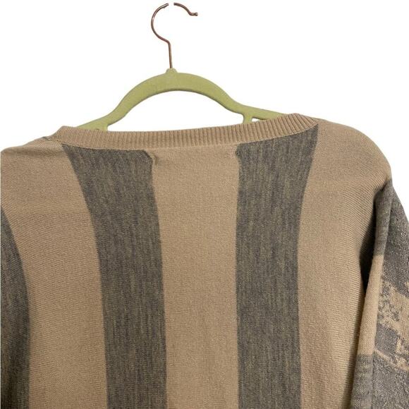 Chelsea & Violet Cream Metallic Long Sleeve Wool Blend Sweater Sz S - Picture 7 of 10